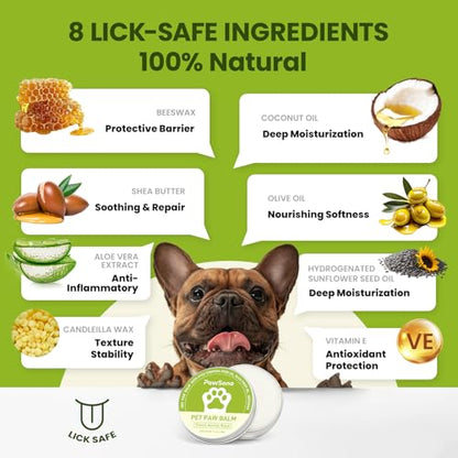 PawSono Lick-Safe Dog Paw & Nose Balm with Coconut Oil - size: 2.1 oz ( pack of 1)