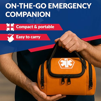 Dixie EMS Dixigear Empty First Responder II Bag 10.5" x 5" x 8" - Orange - color: Orange