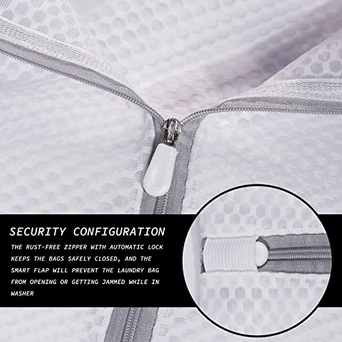 SUERIV Delicates Laundry Bag - 2 Pack Durable Honeycomb Mesh Lingerie Wash Bag - size: Set of 2(1M+1L)