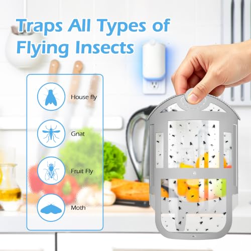 8 Pack Refill Cartridges Kit Compatible with Flying Insect Trap Refill Plug-in Light, Replacement 100% Fit