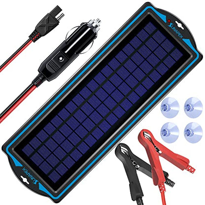 SUNAPEX 5W 12V Solar Car Battery Trickle Charger & Maintainer - size: 5W