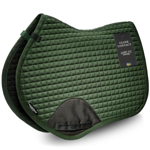 Equestrian Stockholm Close Contact Horse Saddle Pad for Jumping - color: Green