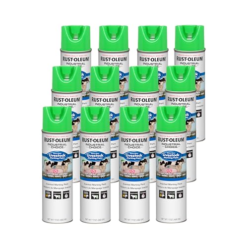Rust-Oleum Livestock Marking Spray Paint, Fluorescent Green