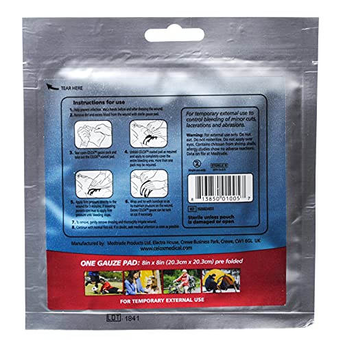 First Aid Only 90777: Celox 8"X8" Gauze Pad