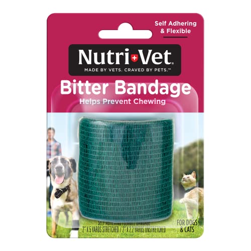 Nutri Vet Bitter Bandage, Self Adhesing Flexible Bandage, 2" (Package Varies) - size: 2"
