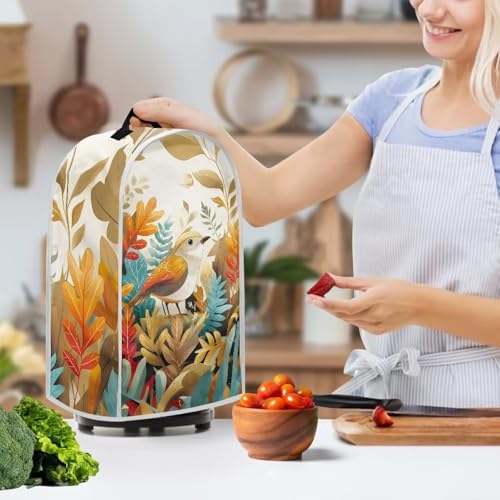 Appliance Dust Cover with Hook Comfortable & Anti Water Protective Cover Stand Blender Cover Fashion Blender Cover Bird Print - color: Bird Print