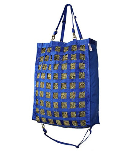 Derby Originals Front Web Slow Feeder Horse Hay Bag Super Tough Bottom with 6 Month Warranty - color: Royal Blue