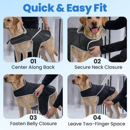 VIVAGLORY Dog Jacket Warm Snowrap Dog Winter Coat Vest, XXS, Khaki - color: Khaki, size: XXS(Chest: 12-15'')