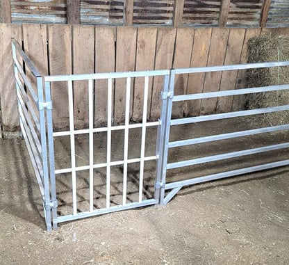 Aluminum 30-Inch-Long by 40-Inch-Tall Sheep & Goat Lamb & Kid Creep Feeding Panel Feeder Feed