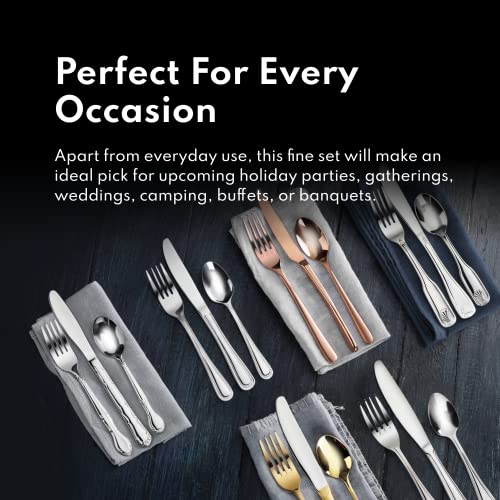 New Star Foodservice Bead Pattern 18/0 Stainless Steel Dinner Fork, 7.7-Inch, Set of 12, Commercial Grade (Pack of 3) - size: Dinner Fork (7.7-Inch) (Pack of 3)