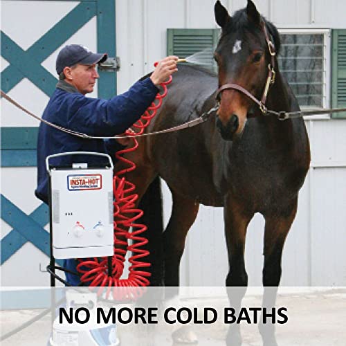 Original Portable Equine Washing System | Ultimate Comfort with Instant Warm Water | Comfortable, Stress-Free Horse - style: Insta-Hot with Cart