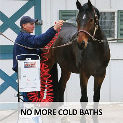 Original Portable Equine Washing System | Ultimate Comfort with Instant Warm Water | Comfortable, Stress-Free Horse - style: Insta-Hot only
