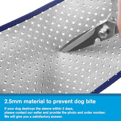 Coodeo Dog Recovery Sleeves, Cone Collar Alternative, Abrasion Resistant Dog Recovery Suit, Washable 2.5mm Thick and Waterproof, Pet Wounds Prevent Licking, Biting (Grey, M) - color: Grey, size: M
