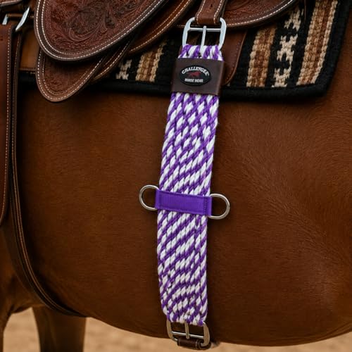 Horse 26" Western 27 Strand Double Weave Two-Tone Mohair Roper Cinch 97RT13-26