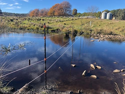 Gallagher 37" Insulated Line Posts for Permanent or Temporary Electric Fencing | Composite Electric Fence Posts with Fiberglass Core - style: 37" Insulated Line Posts