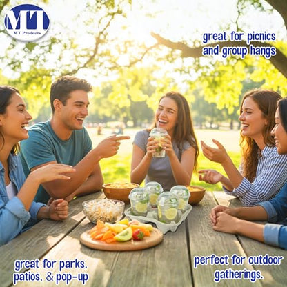 MT Products Pulp Fiber 4 Cup Drink Carrier 8-32 oz. - Drink Holder for Delivery - Pack of 25
