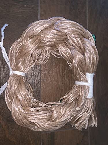 EPT Bull Ropes Adult Saddle Bronc Rein Extra Soft Black & Kelly Green Cord on Tan Poly 6'