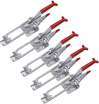 5Pack 2000lbs Toggle Clamp 431,Heavy Duty Toggle Latch Clamp for Latch Lock,Self Latch Toggle Latch Action Lock for Tire Carrier Latch,Smoker Lid Latch,Cam Clamp Latch Pull Latch,Draw Latch Hardware. - style: A431-5pcs