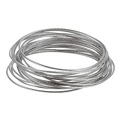 OOK 50114 50-Pound 9-Feet Dura Steel Stainless Steel Hanging Wire - color: Silver, size: 9'