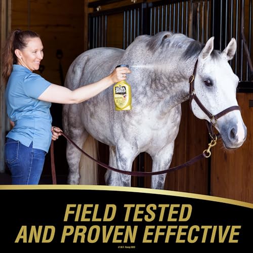 Absorbine UltraShield Gold Insecticide & Repellent for 100+ Insects, Use on Horses - size: 32 Ounce w/Sprayer