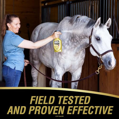 Absorbine UltraShield Gold Insecticide & Repellent for 100+ Insects, Use on Horses - size: 32 Ounce w/Sprayer