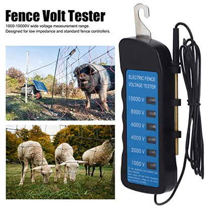 Joyzan Electric Fence Tester, Voltage Meter Fault Finder 6 Neon Indicator
