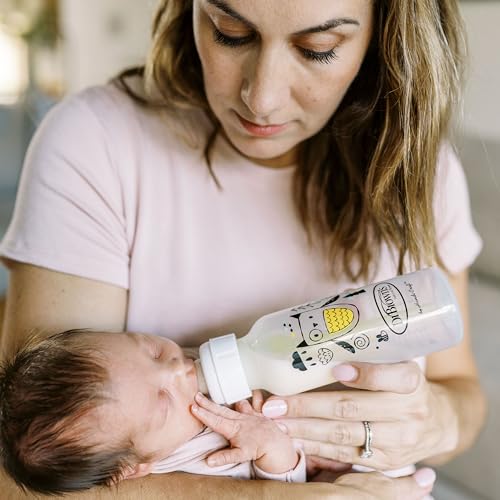 Dr. Brown's Anti-Colic Options+ Narrow Baby Bottle, Bear & Owl, 2-Pack - color: 2-Pack, Bear & Owl, size: 1 Count (Pack of 2)