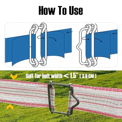 Electric Fence Polytape Splicer, 1-1/2 Inch, 10 Pack