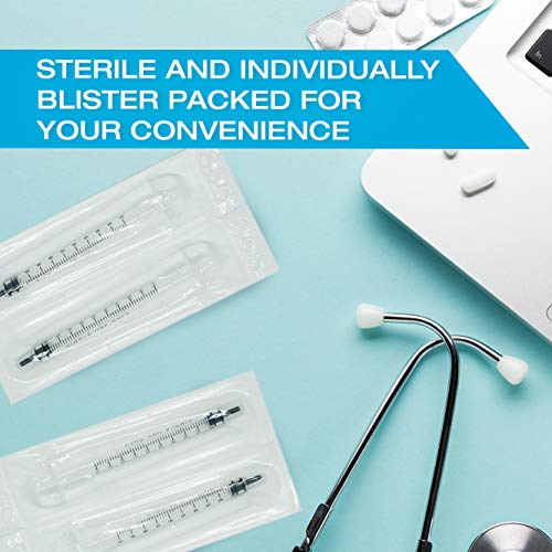 30 mL Syringe for Liquids: Oral Dispenser Syringe with Cover, 50-Pack