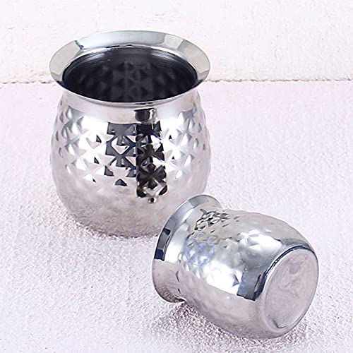 Turkish Coffee Maker, Chai Pot, Arabic & Greek Coffee Pot, 600 Ml / 20 Oz Silver Ibrik - color: Silver, size: Large