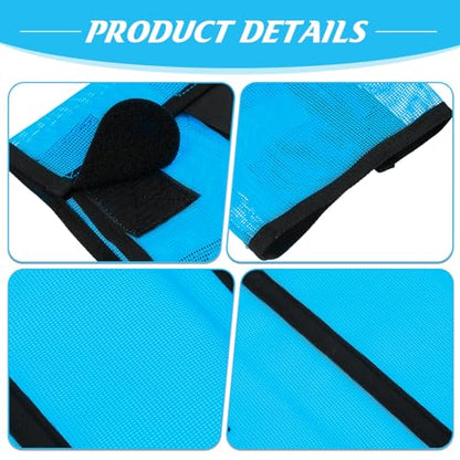 Jexine 8 Pcs Mesh Fly Boots for Horse - color: Green, Sky Blue