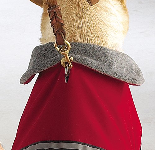 Casual Canine Fleece-Lined Reflective Dog Jacket for Safety, Red, Small - color: Red, size: Small