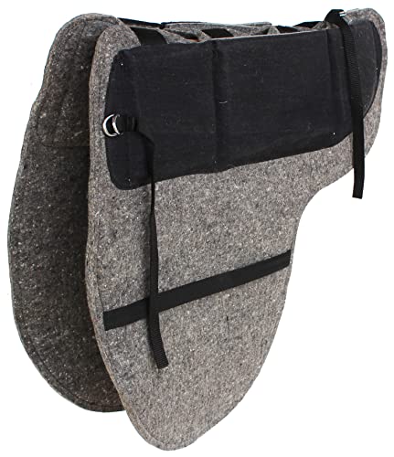 Australian Wool-Felt Moisture Wicking Horse Comfort Shim Pad Grey 109SP537