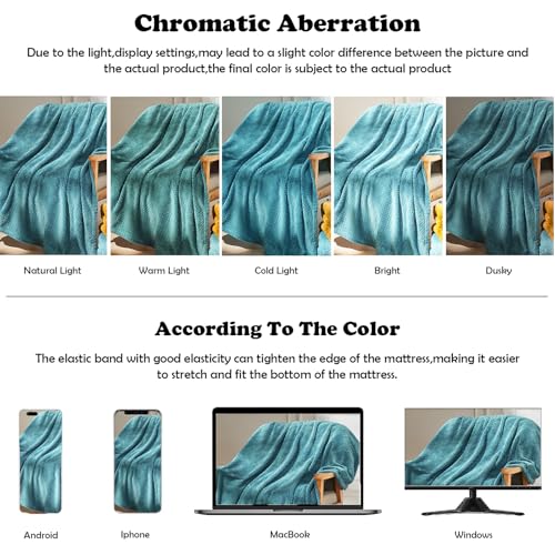 NEWCOSPLAY Fleece Leaves Pattern Throw Blanket, Dark Blue, 50"x60" - color: Dark Blue, size: Throw(50"x60")
