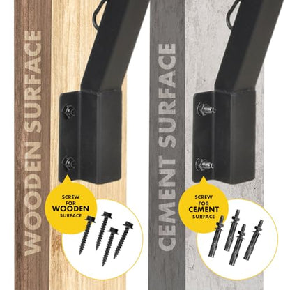 6-Pack 31.5" Fence Post Extender Heavy Duty Barbed Wire Extension Arm - color: Set 6, size: 25 Degree