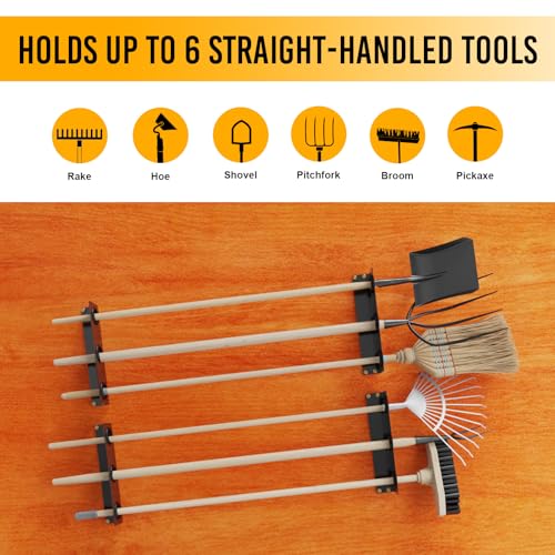 Utility Trailer Tool Rack, 4Pcs 3 Hole Shovel Holder - size: 4Pcs 3 Hole Tool Rack