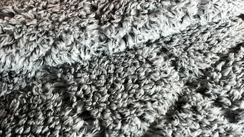 DOWN UNDER OUTDOORS Waterproof 350 GSM Fleece or Sherpa Stadium Blanket - color: Black/Heather Grey