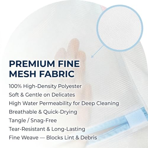 Mesh Laundry Bags for Delicates, 6 Pack Lingerie Bra Wash Bags, 4 Sizes