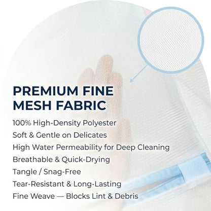 Mesh Laundry Bags for Delicates, 6 Pack Lingerie Bra Wash Bags, 4 Sizes