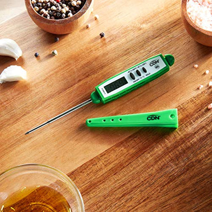 CDN ProAccurate® Instant Read Digital Pocket Thermometer with 2.75" Stainless Steel Tip for Accurate Temperature Measurement, Green (DT450X-G) - color: Green