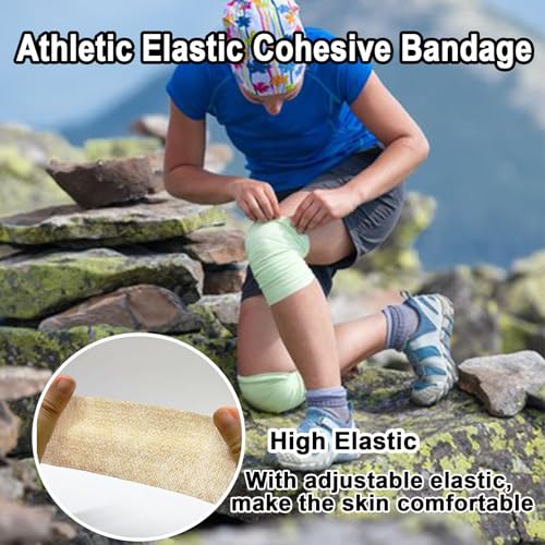 72 Pack Self Adhesive Bandage Wrap,2" x5 Yards Self Adherent Wrap