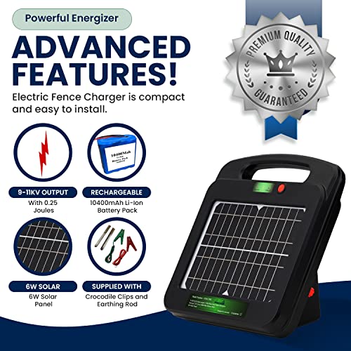 My Animal Command Solar Power Electric Fence Energizer Charger 0.25 Joules - size: MAC3ML 0.25 Joules