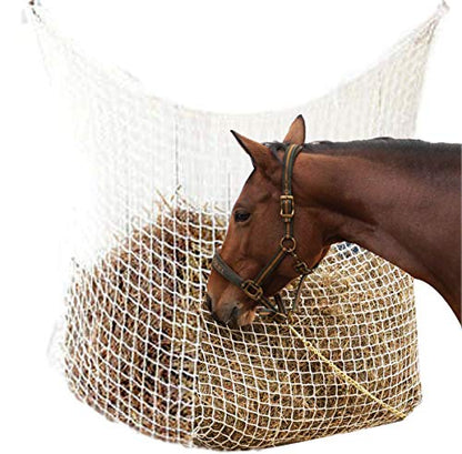 Hay Net Slow Feed Bag for Horse Feeder Full Day Feeding Grazing Extra Large (63"x40")