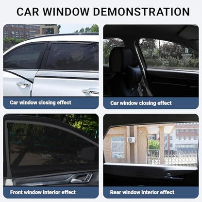 4 PCS Car Window Sun Shade Cover, Breathable Mesh Side Window Sunshades, UV Glare Protection Privacy Screens, NewCar Window Screens, Cover Full Window Universal for Most Cars SUVs