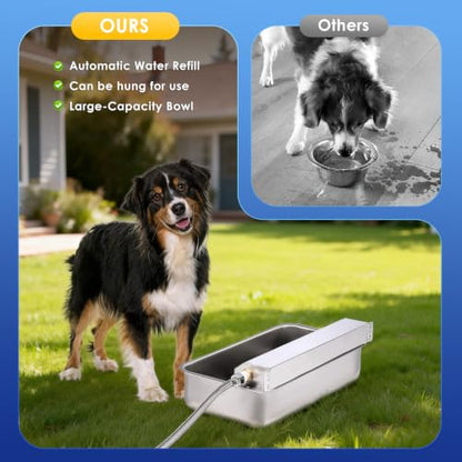 Automatic Chicken Waterer 6L Stainless Steel Metal Poultry Waterer