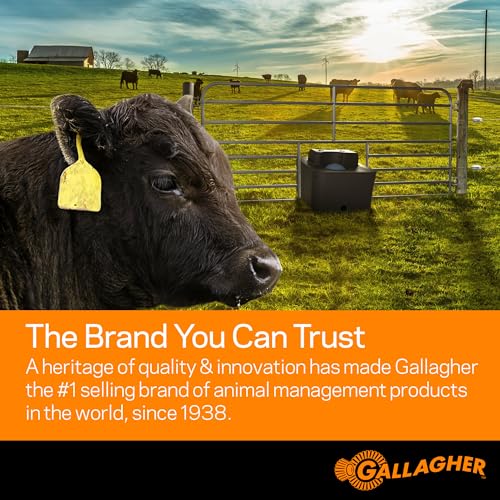 Gallagher S200 Solar Electric Fence Charger | 2.0 Joule Solar Powered Fence Energizer | Two Power Modes for Wildlife Deterrence and Livestock Containment | Solar Batteries and Leadsets Included