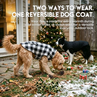 ASENKU Reversible Dog Winter Coat, Dog Jacket for Small Medium Large Dogs - color: White, size: Small