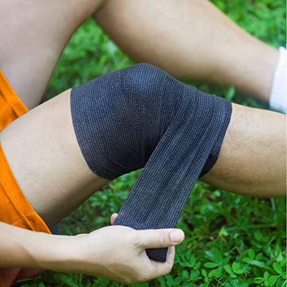 Self Adhesive Bandage Wrap| 6 Rolls 3"x 5 Yards Medical Tape,Vet Tape,Athletic Tape,Elastic Cohesive Bandage for Sports Injury,Stretch Athletic,Ankle,(Black)