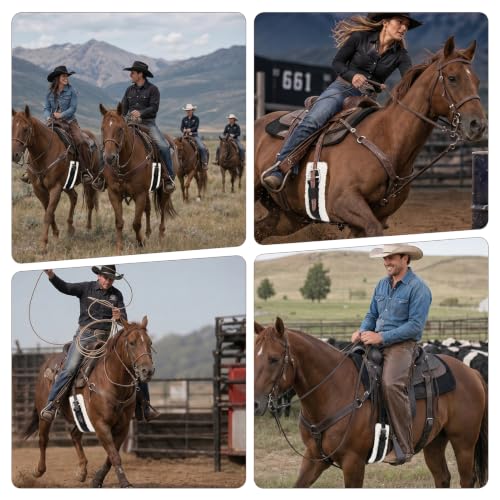Western Cinch for Horses, 1" Thick Soft Fleece Lined Saddle Cinch Girth - size: 28inch