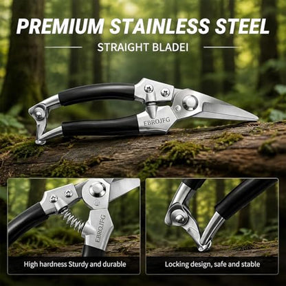 Goat Hoof Trimmers, Sheep Shears, Goat Hoof Trimmer Kit, Pruning Shears Horse Grooming Supplies Hoof Accessories – Versatile Hoof Wire and Pipe Cutting Tool for Pruning Plants as Pruning Shears - color: Silver